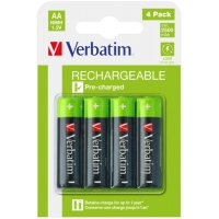 Dobíjecí AA/HR6/ baterie 4ks/pack Verbatim