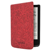 PocketBook HPUC-632-R-F pouzdro Shell Red Flowers, červené