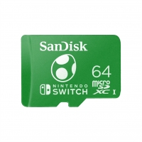 SanDisk Nintendo Switch micro SDXC, Yoshi Edition 64 GB 100 MB/s A1 C10 V30 UHS-1 U3