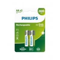 Philips Rechargeable AA/HR6 2KS R6B2A260/10 2600mAh přednabité nabíjecí tužkové baterie