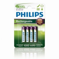 Nabíjecí baterie Philips MultiLife AAA 1000 mAh, 4ks