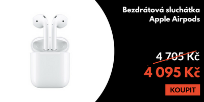Bezdrátová sluchátka Apple Airpods
