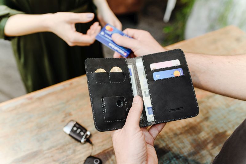 Luxusní kožená peněženka z pravé kůže Fixed Wallet XL v černé barvě