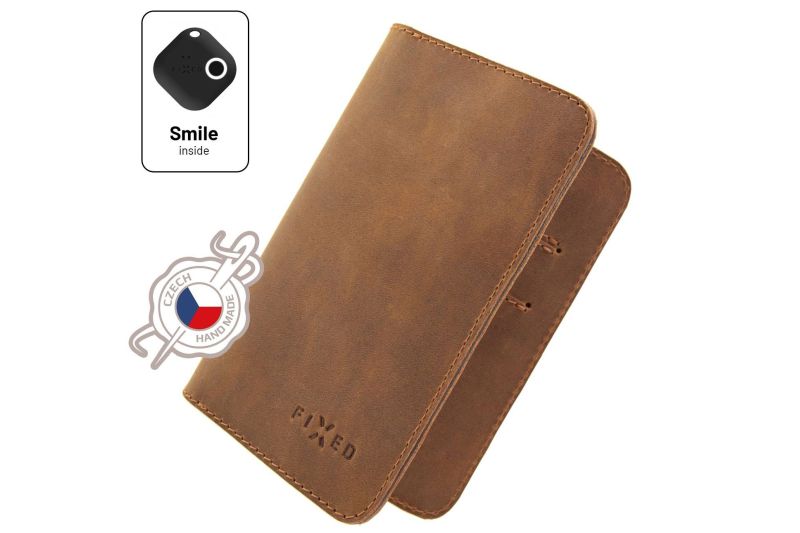 Luxusní kožená peněženka z pravé kůže Fixed Wallet XL v hnědé barvě