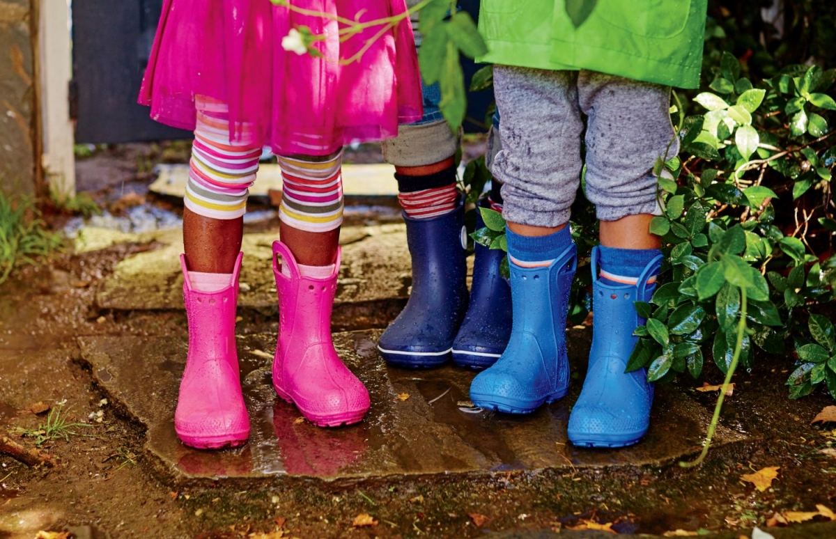 Dětské holínky Crocs Handle It Rain Boot Kids s protiskluzovou podrážkou