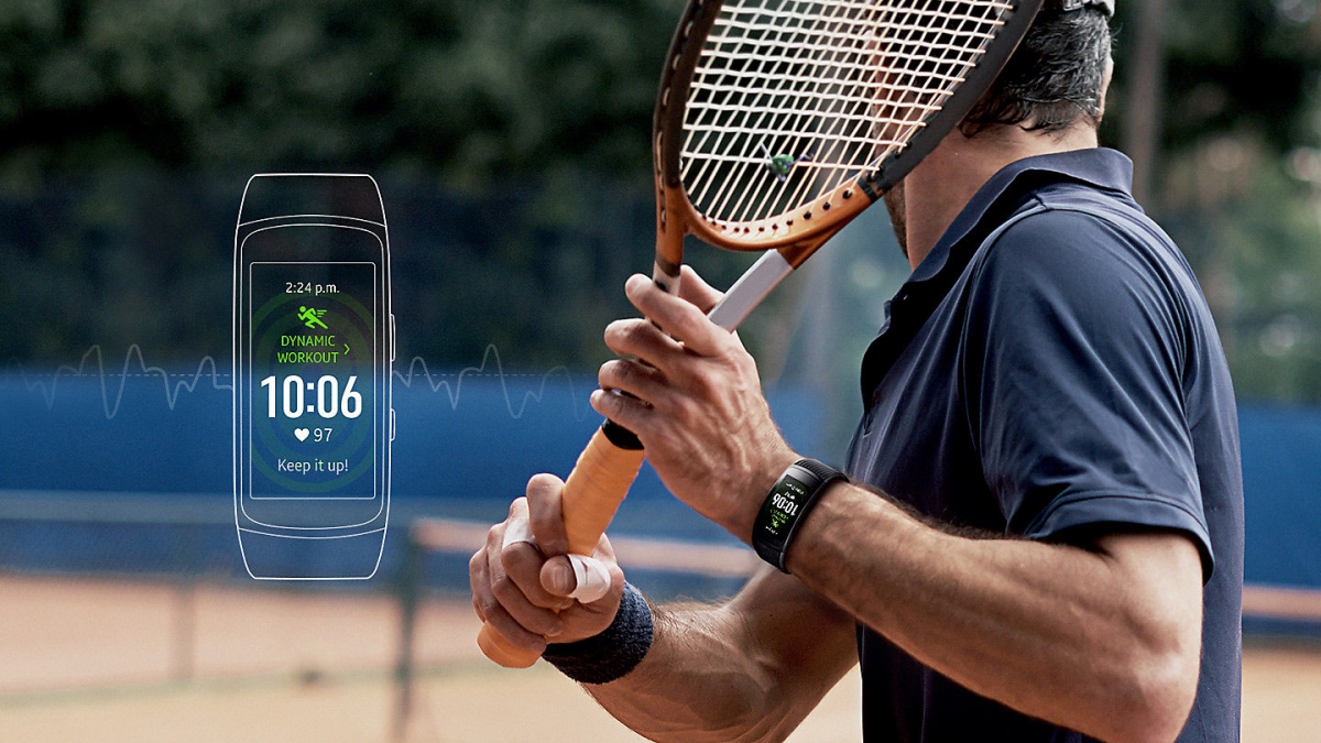 Fitness náramek Samsung Gear Fit 2 Pro s automatickým rozpoznáním aktivity
