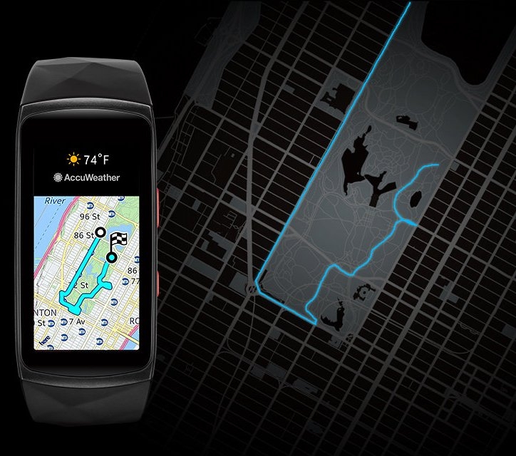 Fitness náramek Samsung Gear Fit 2 Pro se zabudovanou GPS