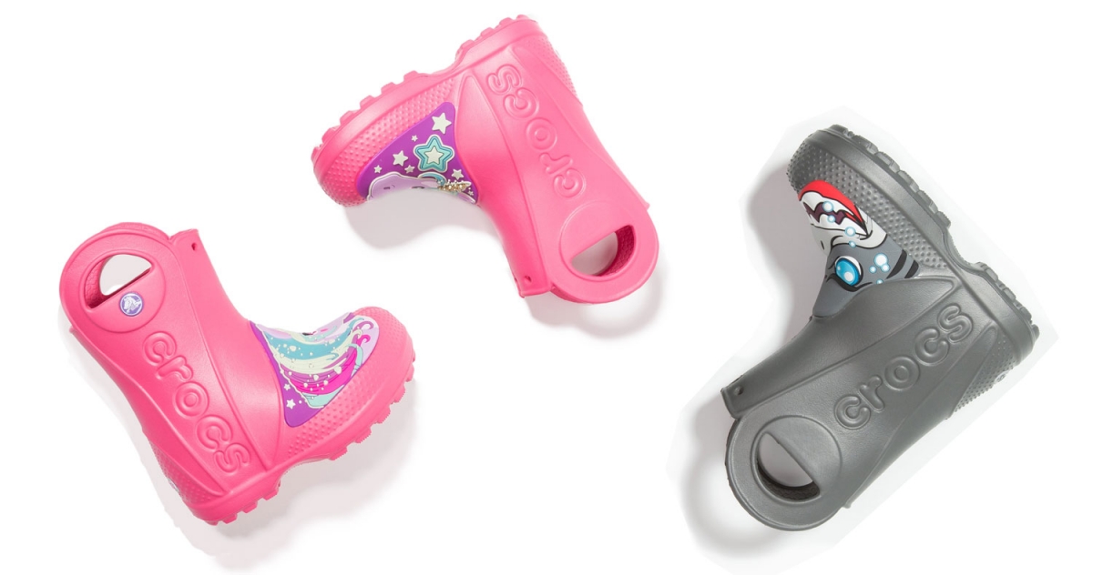 Hravá dětská obuv do deště - dětské gumáky Crocs Fun Lab Creature Rain Boot Kids
