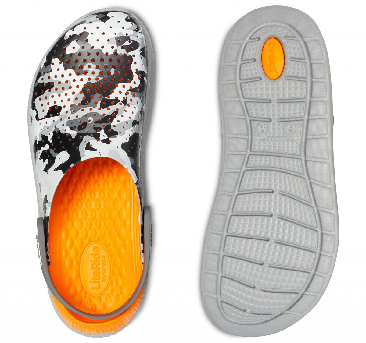 Pantofle Crocs LiteRide Graphic Clog se snadnou údržbou