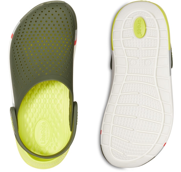 Pantofle Crocs LiteRide Colorblock Clog se snadnou údržbou
