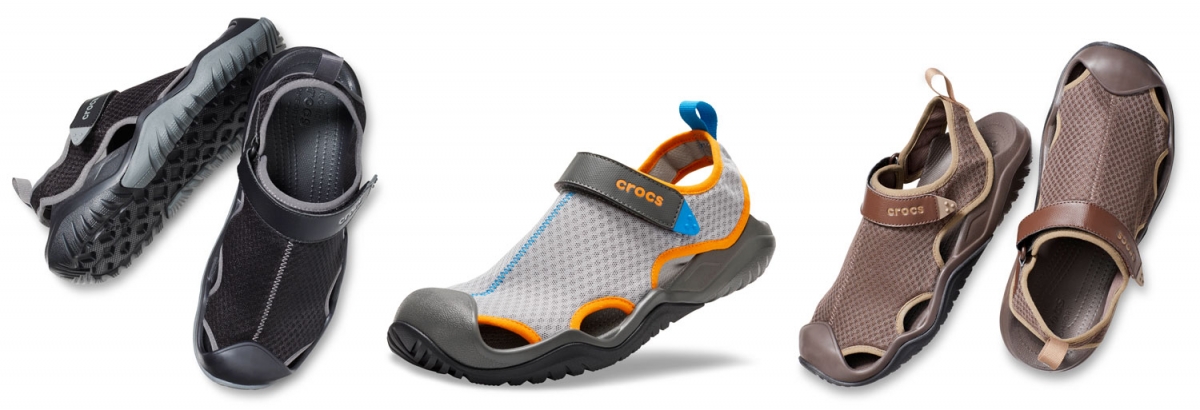 Multifunkční sandály pro muže Crocs Swiftwater Mesh Deck Sandal v osvěženém designu