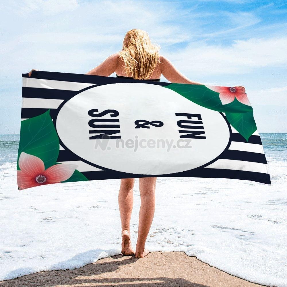 Stylový plážový ručník s originálním letním motivem