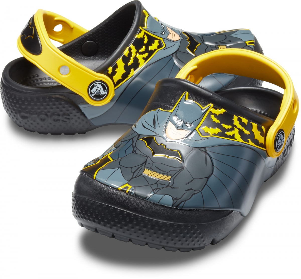 Dětské nazouváky Crocs s originální grafikou se superhrdinou Batmanem