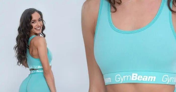 Sportovní podprsenka GymBeam Simple Turquoise