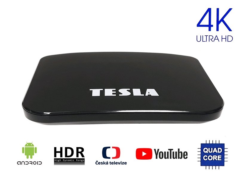 Hybridní DVB-T2 přijímač TESLA TEH-500, Android, KODI