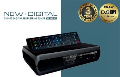 Set-top box New Digital, certifikace T2 265 HD 