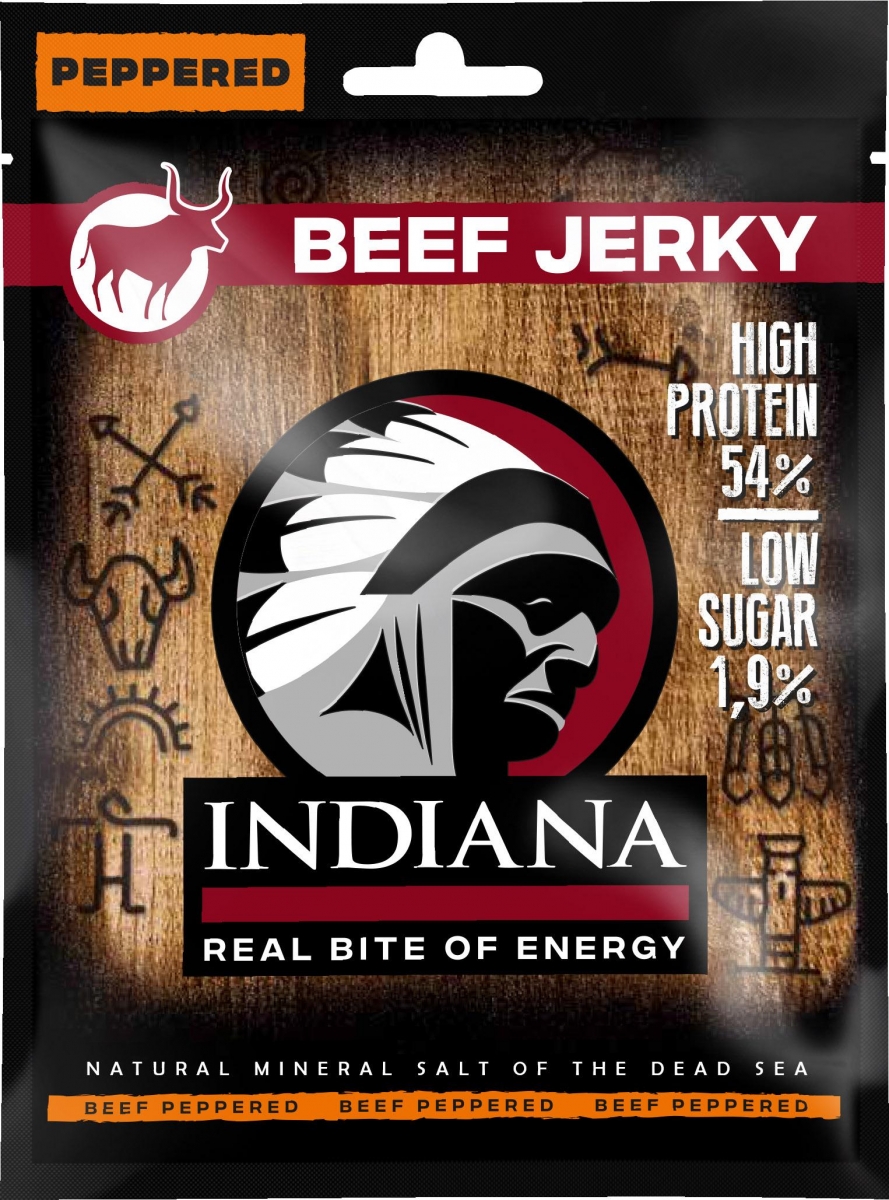 Indiana Jerky, 100 g - Hovězí pepřové