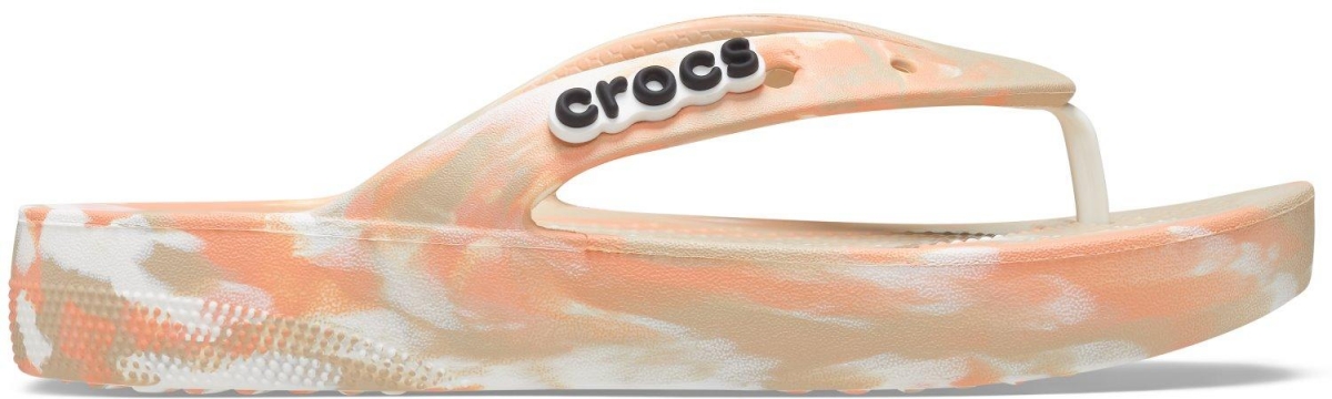 Crocs Classic Platform Marbled Flip Women - Chai/Multi, W10 (41-42)